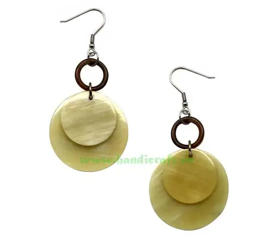 Horn Earrings HD30050, handmade buffalo horn jewelry