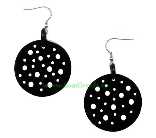 Horn Earrings HD30055, handmade buffalo horn jewelry