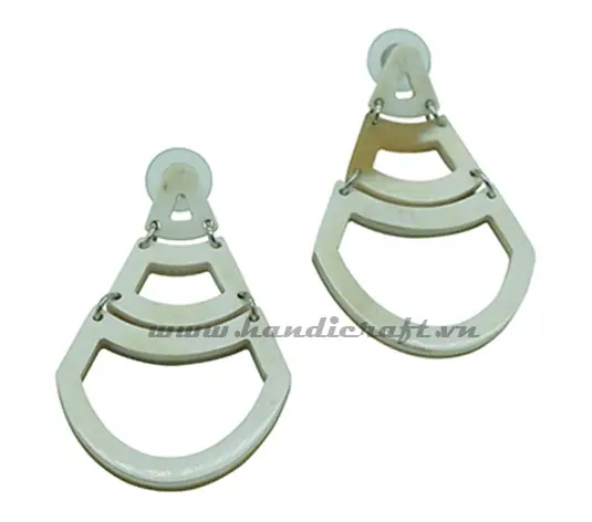 Horn Earrings HD30088, handmade buffalo horn jewelry