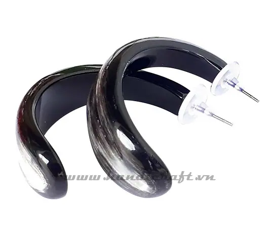 Horn Earrings HD30091, handmade buffalo horn jewelry