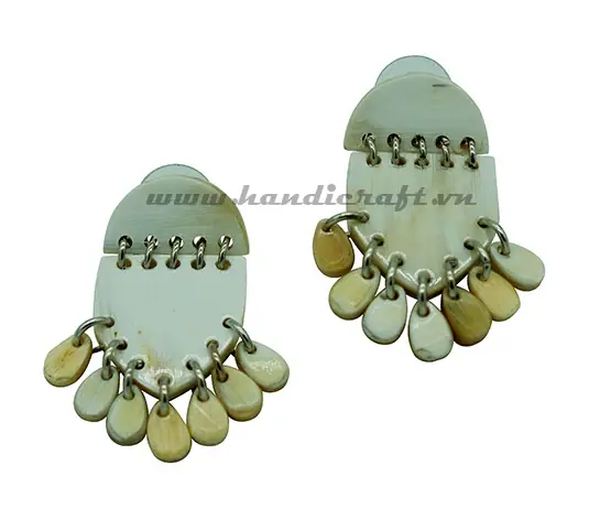Horn Earrings HD30100, handmade buffalo horn jewelry