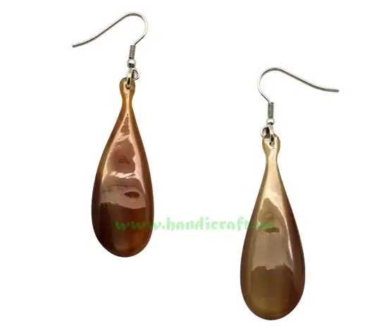 Horn Earrings HD30149, handmade buffalo horn jewelry
