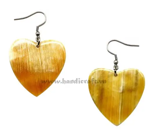 Horn Earrings HD30152, handmade buffalo horn jewelry