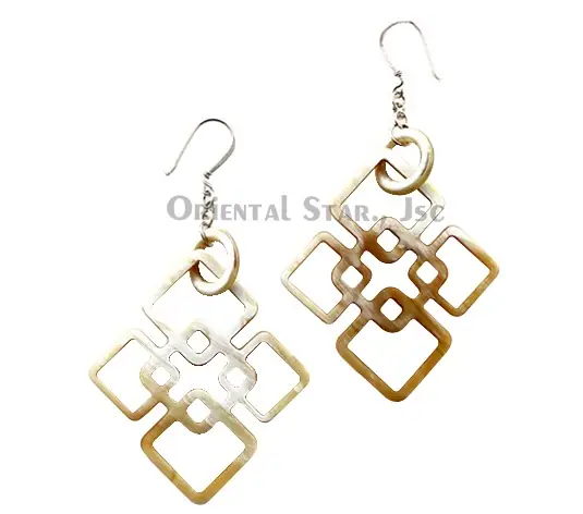 Horn Earrings HD30154, handmade buffalo horn jewelry