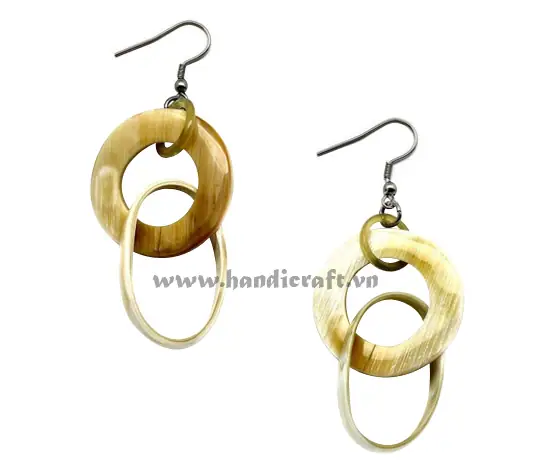 Horn Earrings HD30192, handmade buffalo horn jewelry