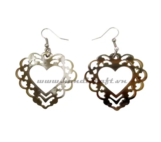 Horn Earrings HD30203, handmade buffalo horn jewelry