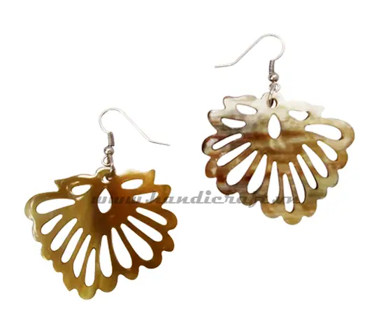 Horn Earrings HD30206, handmade buffalo horn jewelry