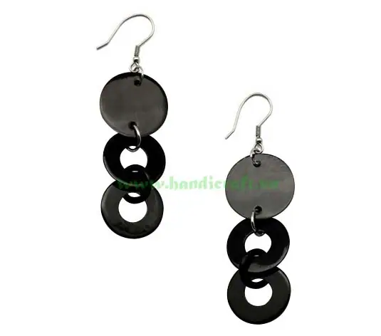 Horn Earrings HD30235, handmade buffalo horn jewelry