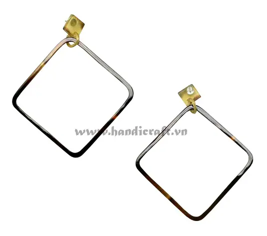 Horn Earrings HD30260, handmade buffalo horn jewelry