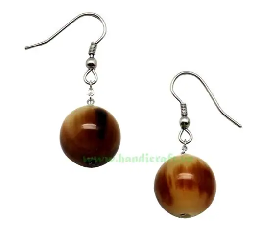 Horn Earrings HD30323, handmade buffalo horn jewelry