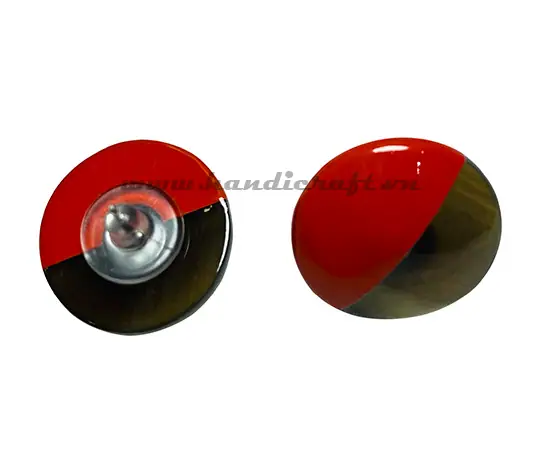 Horn & Lacquer Earrings HD30502, handmade buffalo horn jewelry