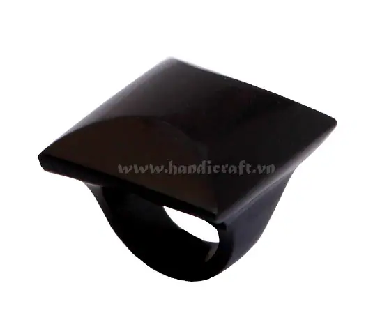 Horn Ring HD40001, handmade buffalo horn jewelry