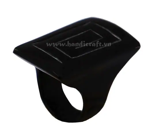 Horn Ring HD40004, handmade buffalo horn jewelry