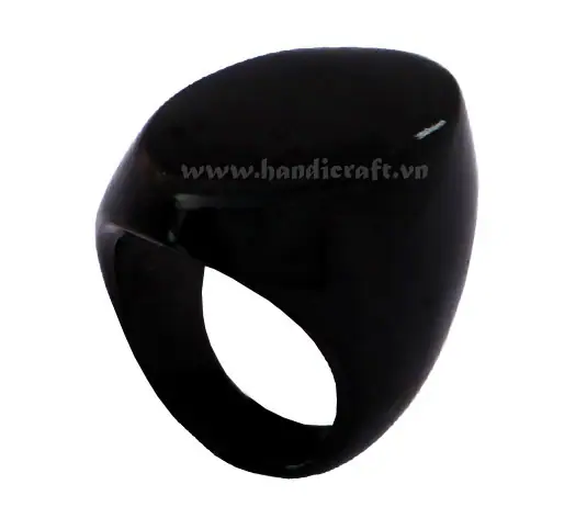 Horn Ring HD40006, handmade buffalo horn jewelry