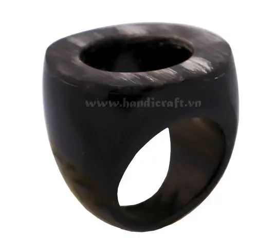 Horn Ring HD40015, handmade buffalo horn jewelry