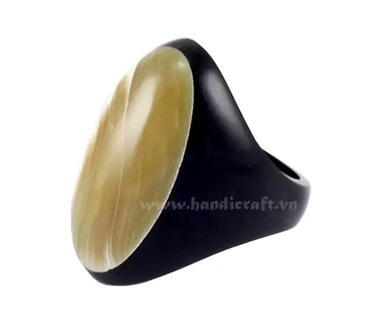 Horn Ring HD40025, handmade buffalo horn jewelry