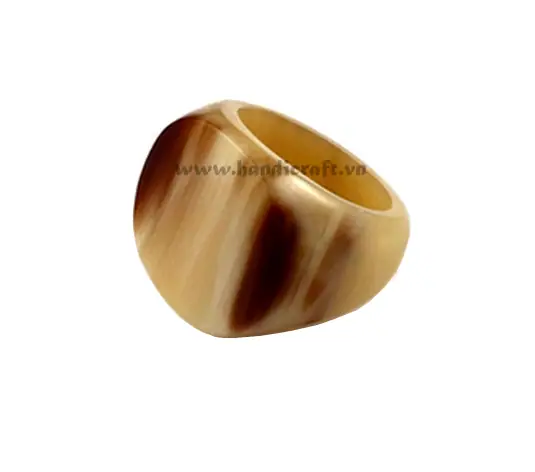 Horn Ring HD40026, handmade buffalo horn jewelry