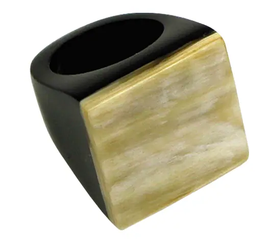 Horn Ring HD40034, handmade buffalo horn jewelry