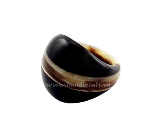 Horn Ring HD40035, handmade buffalo horn jewelry