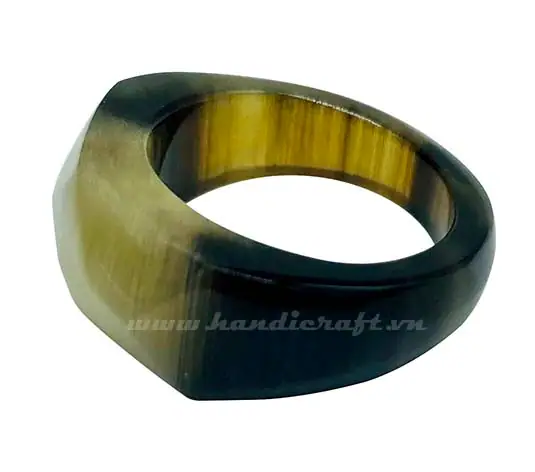 Horn Ring HD40037, handmade buffalo horn jewelry