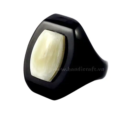 Horn Ring HD40045, handmade buffalo horn jewelry
