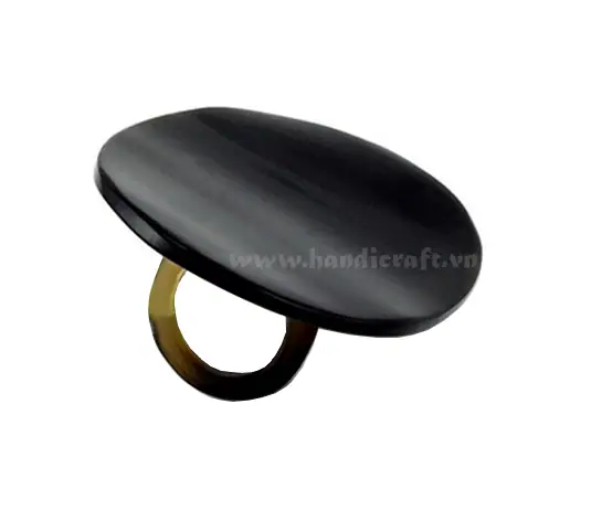 Horn Ring HD40055, handmade buffalo horn jewelry