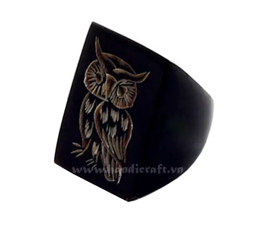 Horn Ring HD40058, handmade buffalo horn jewelry