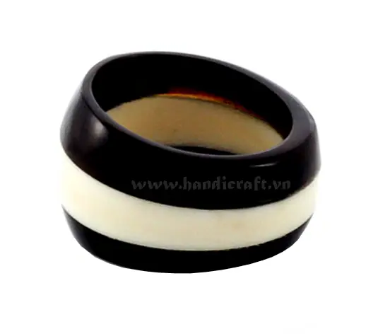 Horn Ring HD40060, handmade buffalo horn jewelry