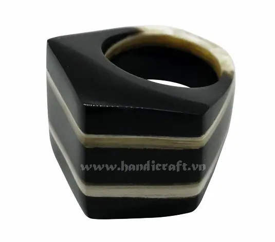 Horn Ring HD40066, handmade buffalo horn jewelry
