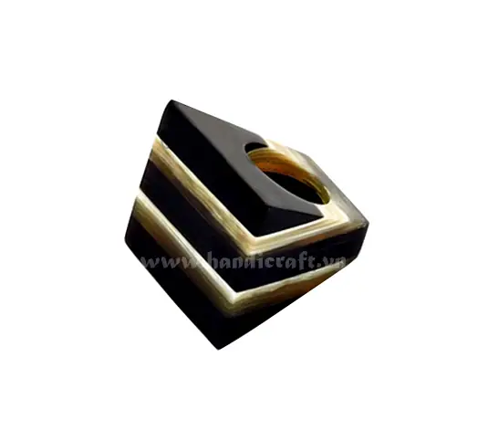 Horn Ring HD40074, handmade buffalo horn jewelry
