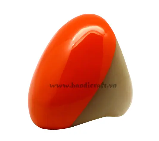 Horn & Lacquer Ring HD40094, handmade buffalo horn jewelry
