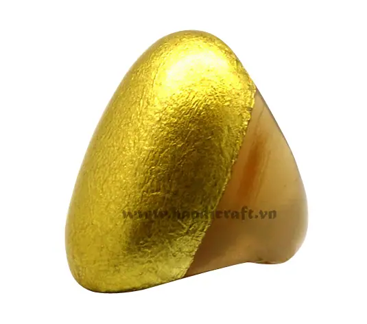 Horn & Lacquer Ring HD40095, handmade buffalo horn jewelry