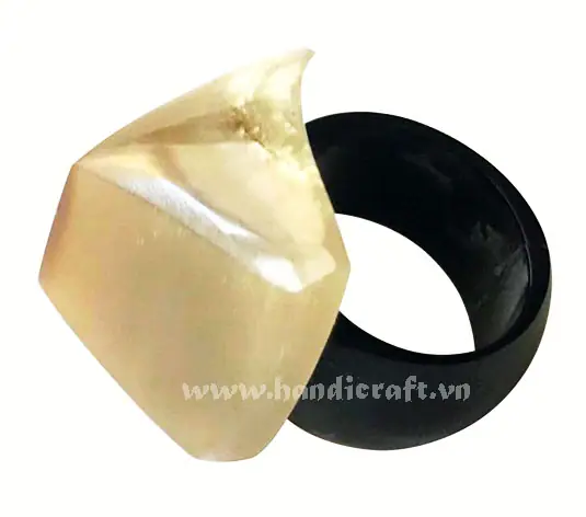 Horn Ring HD40121, handmade buffalo horn jewelry