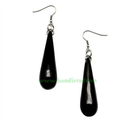 Horn Earrings HD40216, handmade buffalo horn jewelry