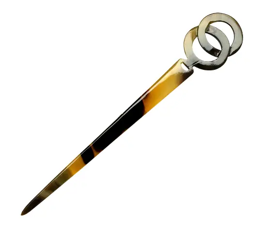 Horn Hair Pin HD50005, handmade buffalo horn jewelry