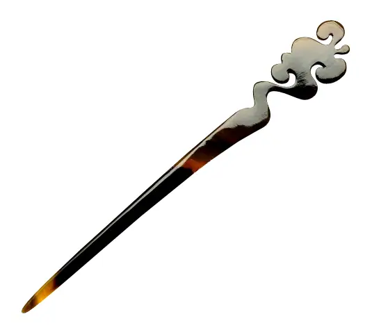 Horn Hair Pin HD50006, handmade buffalo horn jewelry