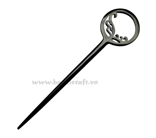 Horn Hair Pin HD50010, handmade buffalo horn jewelry