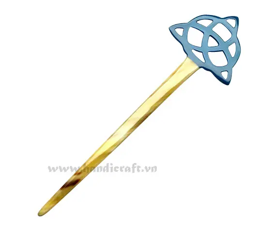 Horn Hair Pin HD50011, handmade buffalo horn jewelry