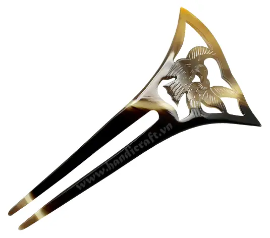 Horn Hair Pin HD50015, handmade buffalo horn jewelry