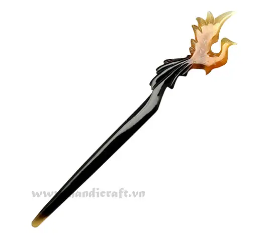 Horn Hair Pin HD50017, handmade buffalo horn jewelry