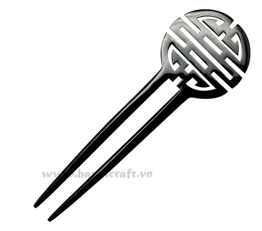 Horn Hair Pin HD50021, handmade buffalo horn jewelry